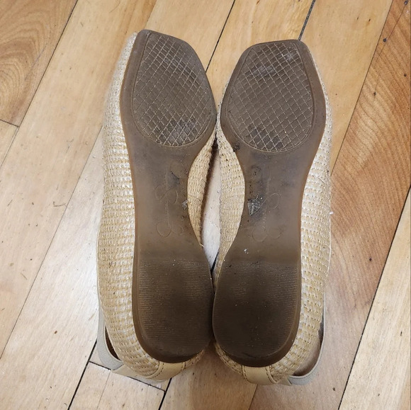 Jessica Simpson Mandalaye Bermuda Raffia Flat Shoes Natural - Picture 5 of 5